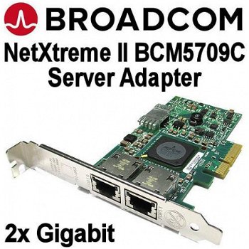 Broadcom NetXtreme II Dual-Port Gigabit PCI-e NIC | FH & LP - 1