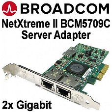 Broadcom NetXtreme II Dual-Port Gigabit PCI-e NIC | FH & LP