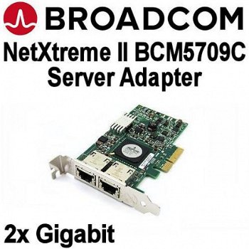 Broadcom NetXtreme II Dual-Port Gigabit PCI-e NIC | FH & LP - 2