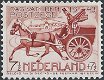 Postzegels Nederland - 1943 Dag van de postzegel, postkoets (7½+7½) - 1 - Thumbnail