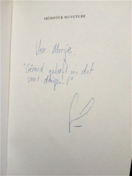 GESIGNEERD - Ronald Giphart & Gerard van Kalmthout - Frühstück no future - 2