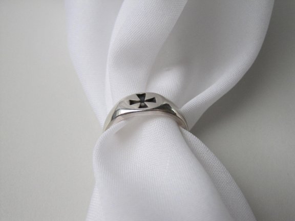 Zilveren ring maat 17.9 Ank kruis - Afbeelding 5