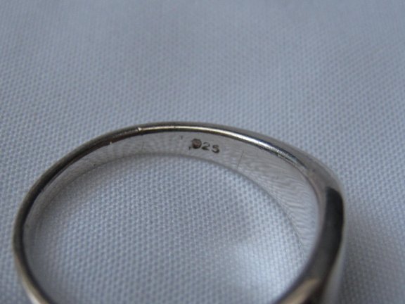 Zilveren ring maat 17.9 Ank kruis - Afbeelding 7