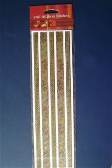 nr.7  Foil Ribbon sticker versierranden