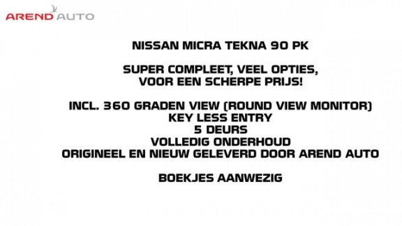Nissan Micra - 0.9 IG-T 90pk Tekna 360 camera - 1