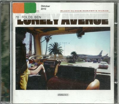 CD Ben Folds / Nick Hornby ‎– Lonely Avenue - 1