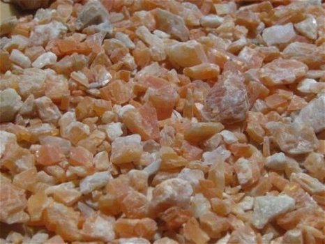 100Kt-500Kt ruwe (split) edelstenen ORANJE CALCIET - 1