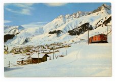 E101 Sedrun mit Crispalt und Culmatsch Trein / Zwitserland