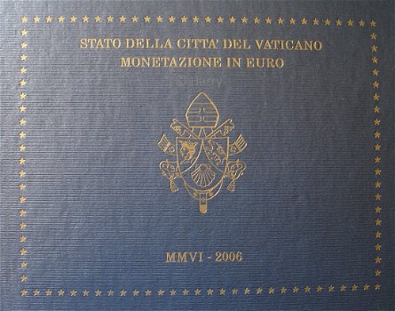 Vaticaan euroset 2006 MMVI BU, Benedict XVI - 1