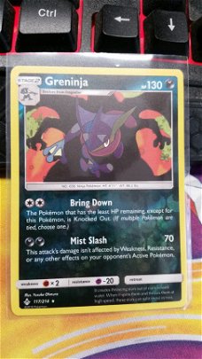 Greninja  117/214 Holo (reverse) sm Unbroken Bonds