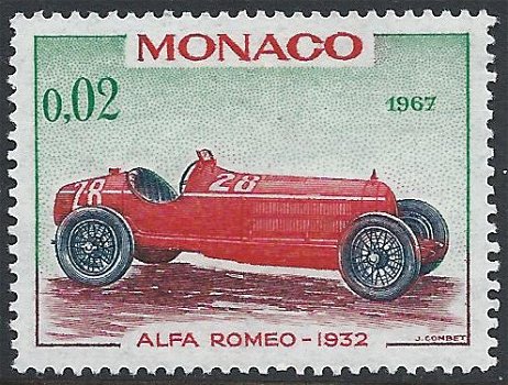 Postzegels Monaco - 1967 - Grand Prix- 25e (0,02f) - 1