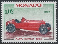 Postzegels Monaco - 1967 - Grand Prix- 25e (0,02f)