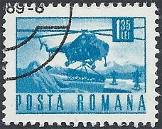 Postzegels Roemenië- 1967 - Post en verkeerswezen (1,35l)