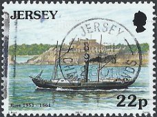 Postzegels Jersey- 2001 - Schepen (22p)