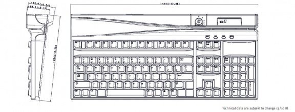 PrehKeyTec MCI 3100 POS keyboard with alphanumeric layout - 4