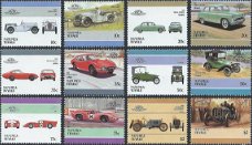 Postzegels Tuvalu- 1986 - Auto's (serie)
