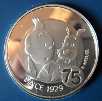 Belgie 10 euro 2004 kuifje, zilver .925, in mapje - 3