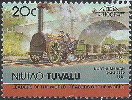 Postzegels Tuvalu- 1984 - Locomotieven (20c) - 1