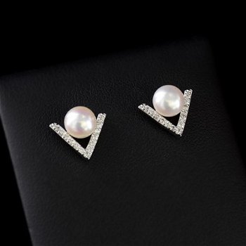 design oorstekertjes met parel mooie oorbellen voor de bruid 1001oorbellen - 1