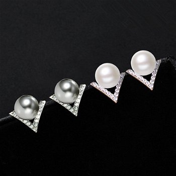design oorstekertjes met parel mooie oorbellen voor de bruid 1001oorbellen - 2