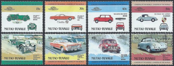 Postzegels Tuvalu- 1984 - Auto's (serie) - 1