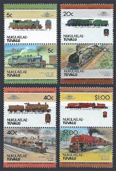 Postzegels Tuvalu- 1984 - Locomotieven (serie) - 1