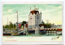 F003 Rotterdam Haven boten Witte Huis - Repro