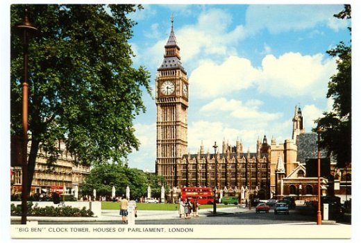 F040 Londen Big Ben Parliament / Engeland - 1