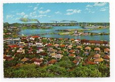 F116 View on Harbour with Shell oil Refinery Curacao / Nederlandse Antillen