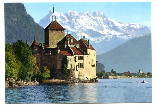 F179 Le Chateau de Chillon pres Montreux / Zwitserland - 1