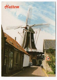 F188 Hattem Windkoren molen De Fortuin - Achtkantige houten stellingmolen 1852