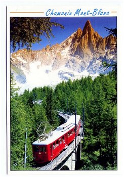 F189 Chamonix Mont Blanc Le petit Train du Montenvers / Trein / Frankrijk - 1