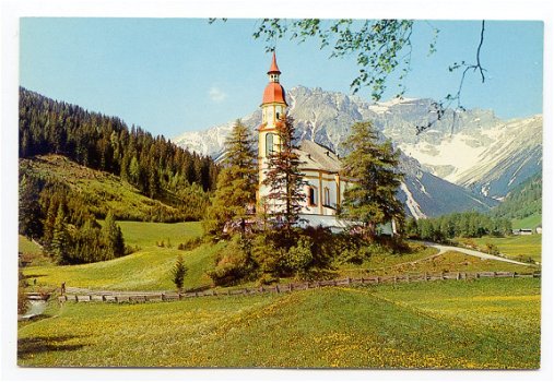 F191 Obernberg am Brenner. Kirche gegen Tribul aungruppe / Zwitserland - 1