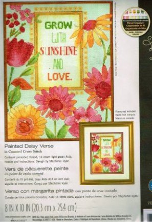 AANBIEDING DIMENSIONS Borduurpakket PAINTED DAISY VERSE - nr. 1