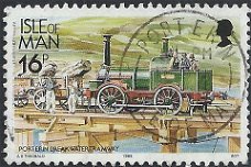 Postzegels Isle of Man - 1988 - Tram en Spoorwegen (16p)