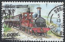 Postzegels Isle of Man - 1991 - Tram en Spoorwegen (21p)