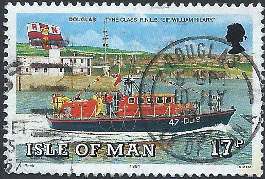 Postzegels Isle of Man - 1991 - Reddingsboten (17p) - 1