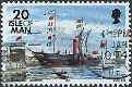 Postzegels Isle of Man - 1991 - Schepen (20p) - 1 - Thumbnail