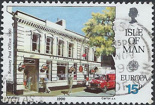 Postzegels Isle of Man - 1990 - Europa Postkantoren (15p) - 1