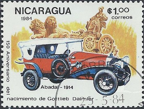 Postzegels Nicaragua - 1984 - Auto's (1,00) - 1