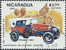 Postzegels Nicaragua - 1984 - Auto's (1,00)