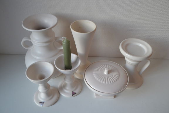 Vintage vazen/schalen Flora Gouda Nederland. - Afbeelding 2
