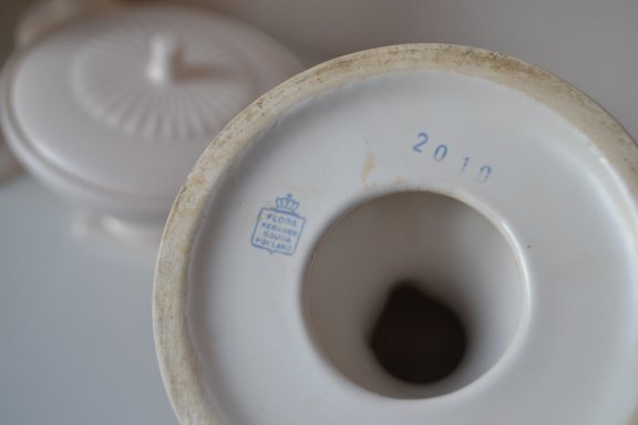 Vintage vazen/schalen Flora Gouda Nederland. - Afbeelding 5