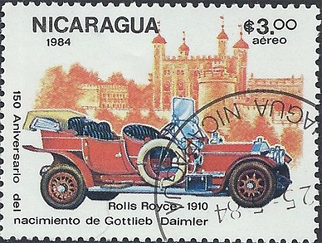 Postzegels Nicaragua - 1984 - Auto's (3,00) - 1