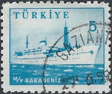 Postzegels Turkije - 1959 - Industrie en Techniek (5)