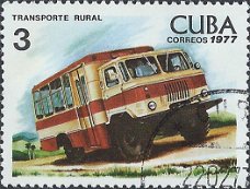 Postzegels Cuba - 1977 - Openbaar vervoer (3)