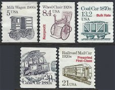 Postzegels Verenigde Staten - Transportation Issue - Coil Stamps (Diverse)