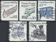Postzegels Verenigde Staten - Transportation Issue - Coil Stamps (Diverse)