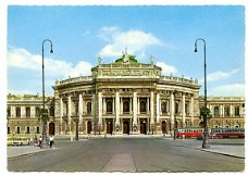 H039 Wenen Wien Burgtheater met Tram Oostenrijk