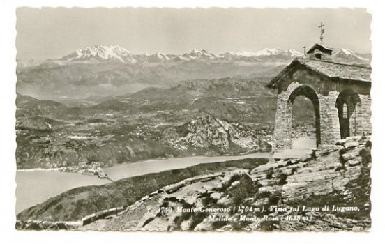 H048 Monte Generoso Lago di Lugano Melide e Monte Rosa / Zwitserland - 1